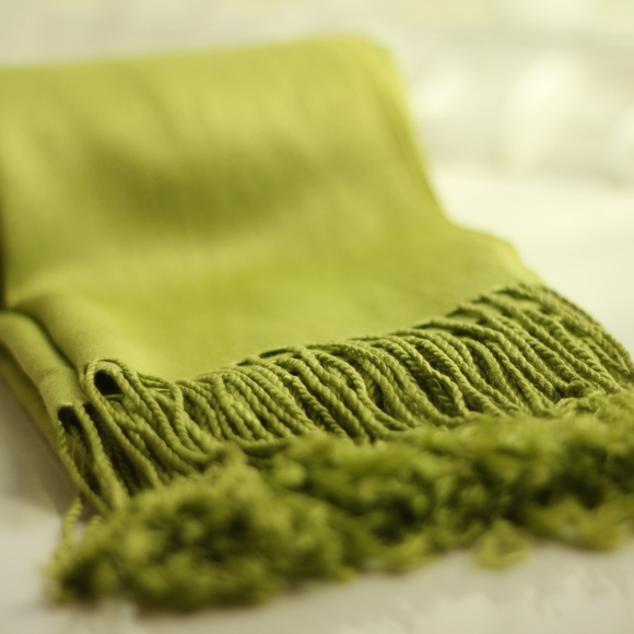 Look Around Accessories - NWT Flora Green Pashmina Women's Scarf /Wrap/Shawl